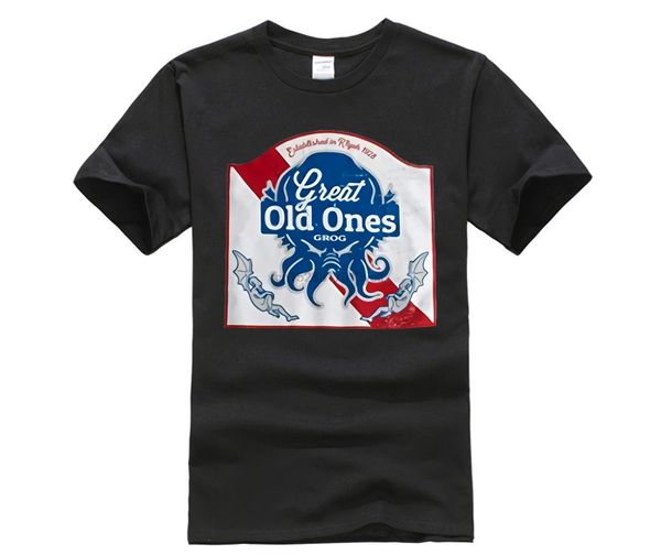 

great old ones grog funny lovecraft cthulhu beer spoof literary t-shirt light blue