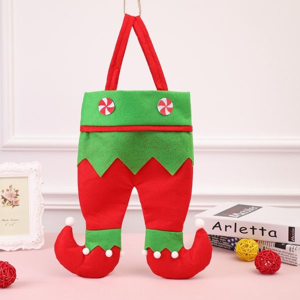 

new decorations christmas red wine bottle wine bottle candy bag elf gift bag christmas gift t6etm
