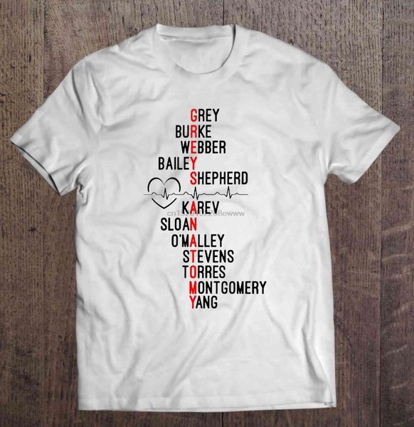 

men t shirt grey burke webber bailey shepherd karev sloan o'malley stevens torres montgomery yang-grey's anatomy