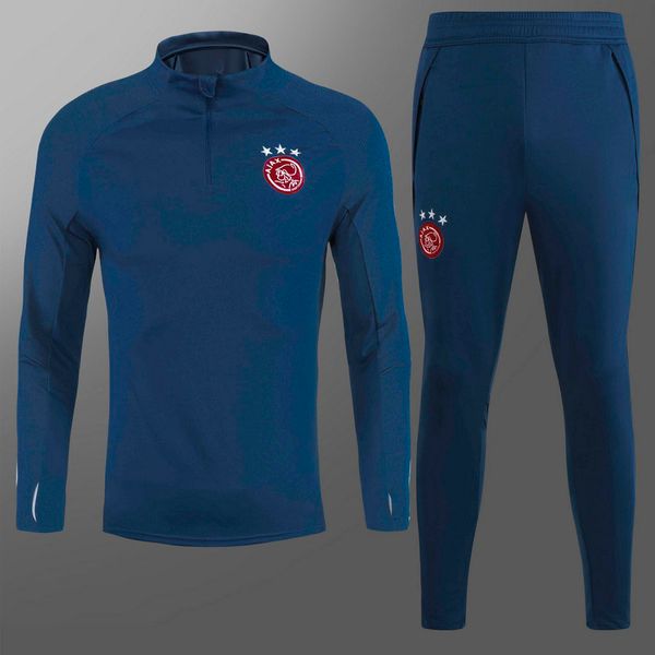 

men2020 2021 tracksuit football training paris real madrid ajax olympique de marseille tuta survetement chandal sportswear fc barcelona, Black