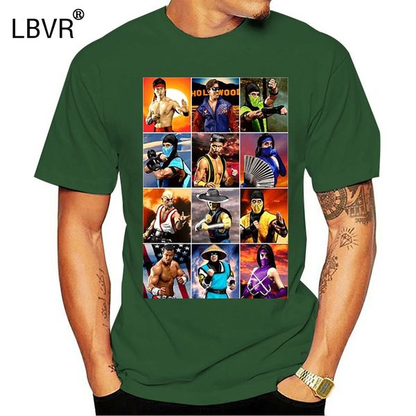 

new fashion t shirt mortal kombat ii kombatants t-shirt men summer tee shirt