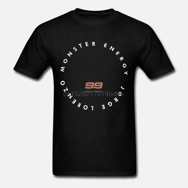 

men's short sleeve t-shirts jorge lorenzo dual fashion prints cotton black