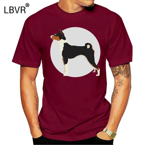 

basenji dog t-shirt in white super cool tee birthday gift tee shirt