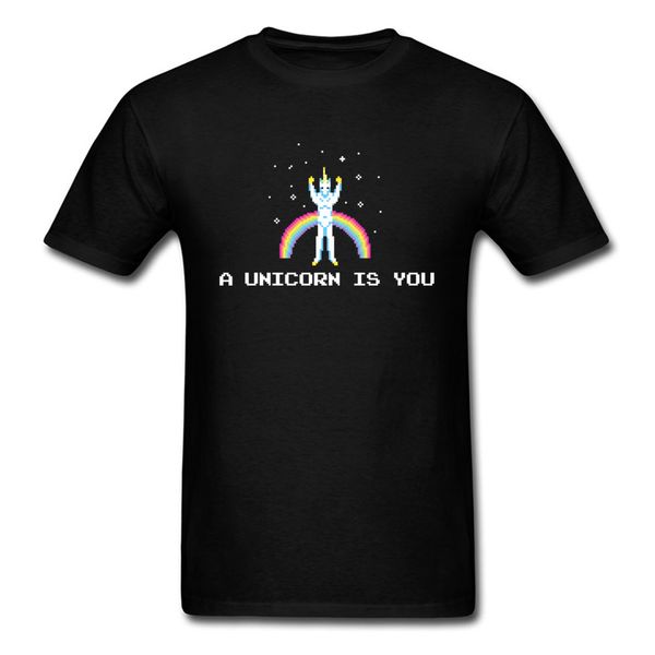 

you win t-shirt men t shirt rainbow unicorn clothing cartoon tshirt students funny plus size tees logo streetwear