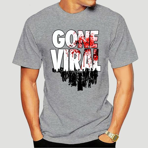 

men t shirt the walking dead gone viral zombie attack funny t-shirt novelty tshirt women-4309a