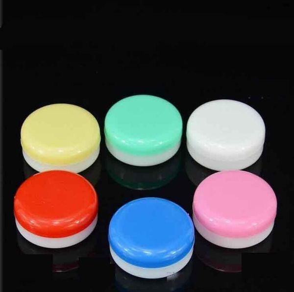 

plastic round pill box holder container storage case waterproof tobacco cans cosmetic stash jar wax tool multiple colors