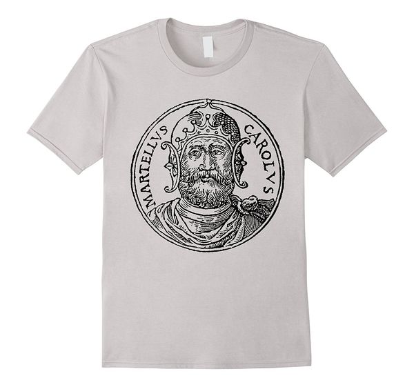 

2019 новое лето круто tee shirt charles martel t-shirt франки французская франция европа tee смешная футболка