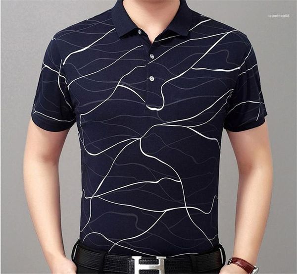 

polos summer mens contrast color luxury clothing geometric printed casual mens designer polos fashion short sleeve slim, White;black