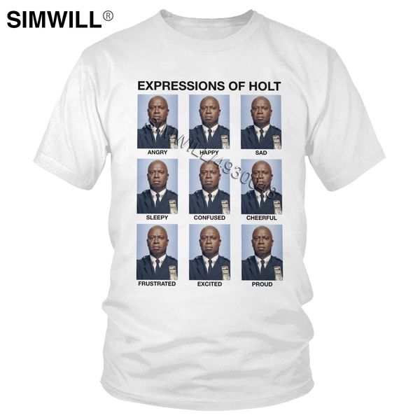

urban fashion expressions of holt tee short sleeved brooklyn nine nine t shirt men ny 99 tshirt tv t-shirt fan gift merchandise