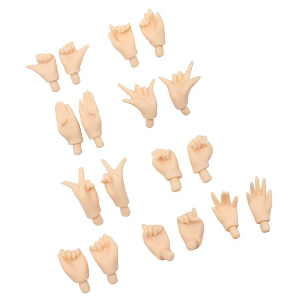 

doll joints flexible hands for doll diy supplies accs white 9 pairs