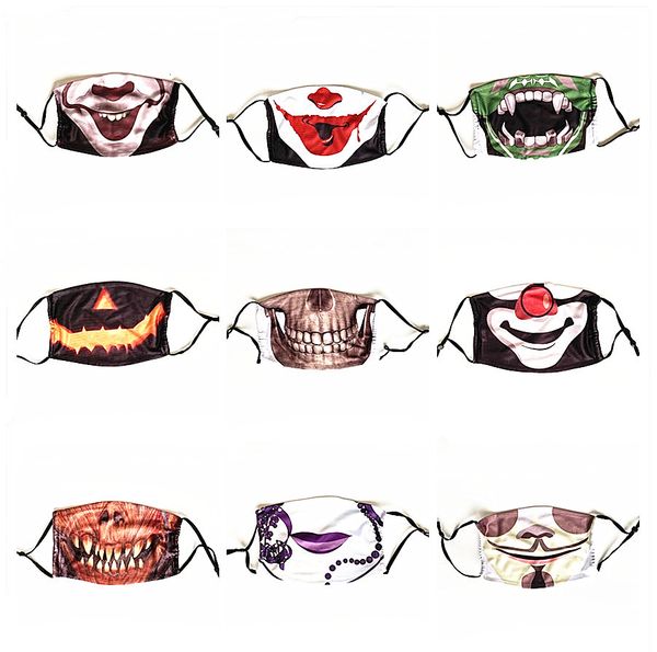 

mask adjustable clown halloween dust masks mouth face cover anti droplet flag christmas printting pm2.5 15designer stock in skull ikjmt