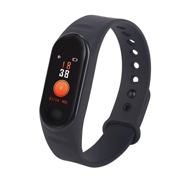 

m3 fitness smart bracelet ip67 waterproof heart rate monitor sleep monitoring smartwatch pk mi band wristbands detachable