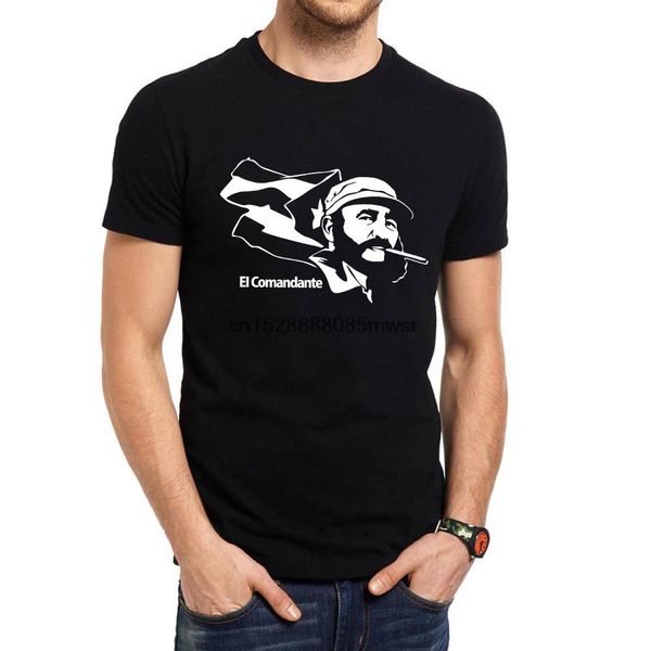 

2020 new brand cool t shirt fidel castro el comandante printed summer style tees male fitness brand t-shirts