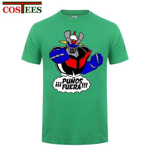 

japanest style famous anime mazinger z shirt boy men design short sleeve fashion custom plus size group camiseta homme tee shirt