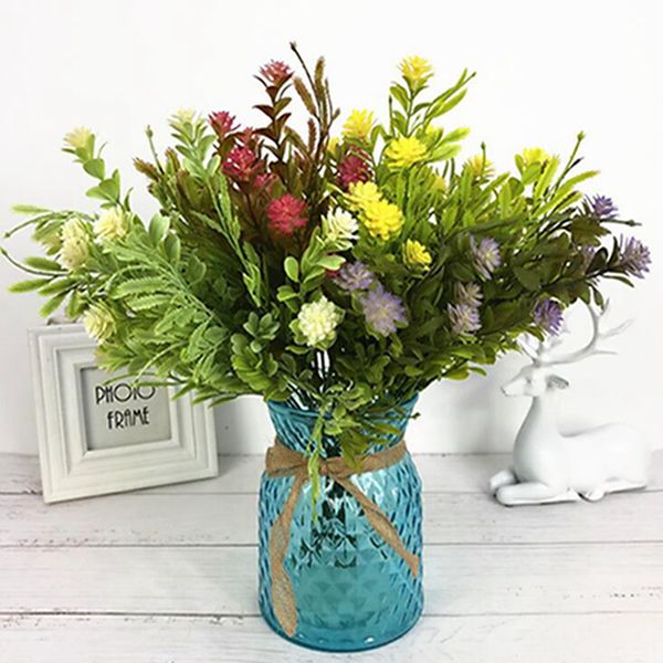 

artificial flower hydrangea 6 fork bridal bouquet plastic flower for wedding valentine's day party home diy decoration