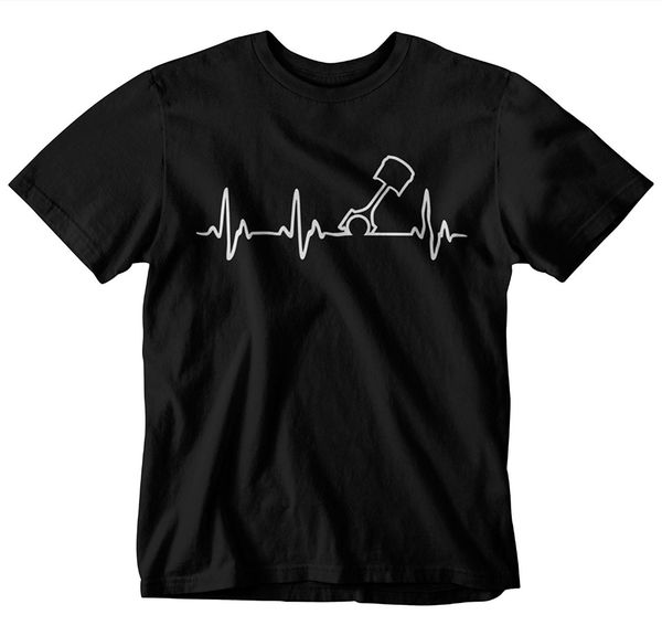 

2020 summer style styln heart beat piston t-shirt (x-large) tee shirt
