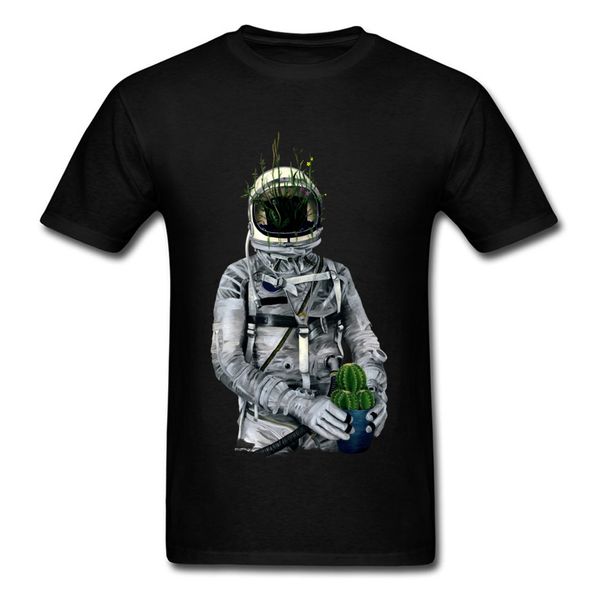 

cactus t-shirt men astronaut t shirt 3d tshirt geek black tees summer cotton clothes new coming short sleeve wholesale