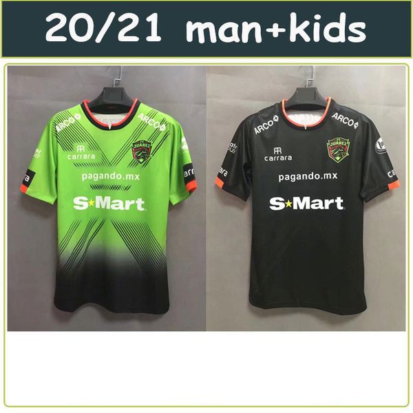 

20 21 liga mx juarez fc soccer jersey 2020 home green short sleeve soccer shirts away black maillot de foot football uniforms, Black;yellow