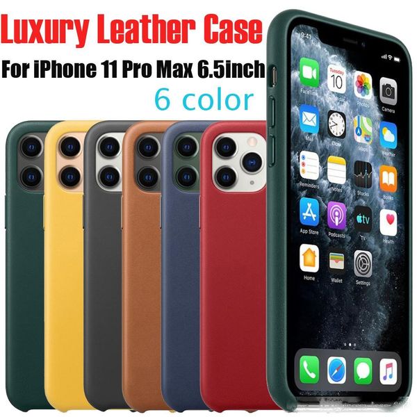 

original real leather case for iphone se 2 11 pro max xs xr x official silky soft-touch shell cover for iphone 7 8 plus with retail