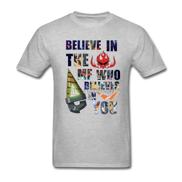 

t shirts gurren lagann kamina quote tee shirts male natural cotton short sleeve t-shirt normal teenage cool o neck