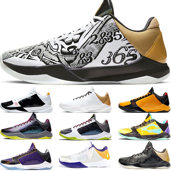 

mens basketball shoes 5 proto big stage triple black dark night alternate bruce lee chao la 5s men trainers sports sneakers, White;red