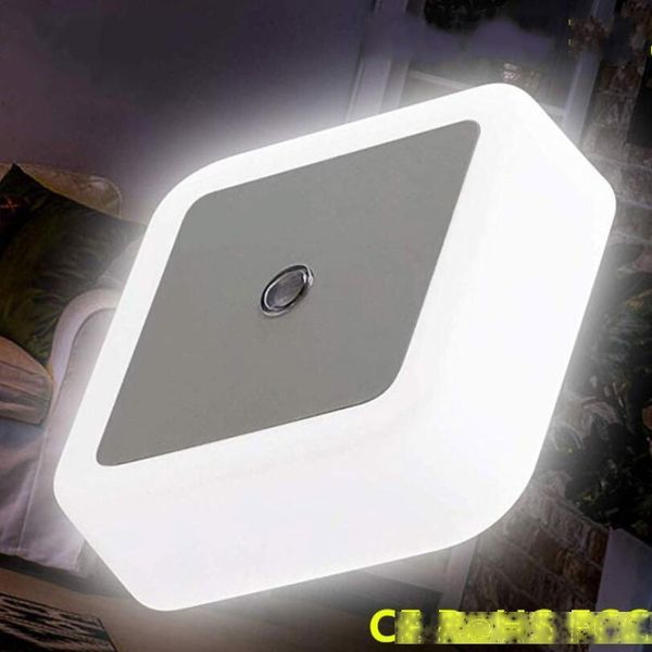 

eu/us plug square led night light novelty light sensor bedside wall lamp kids baby gifts children sleeping night light