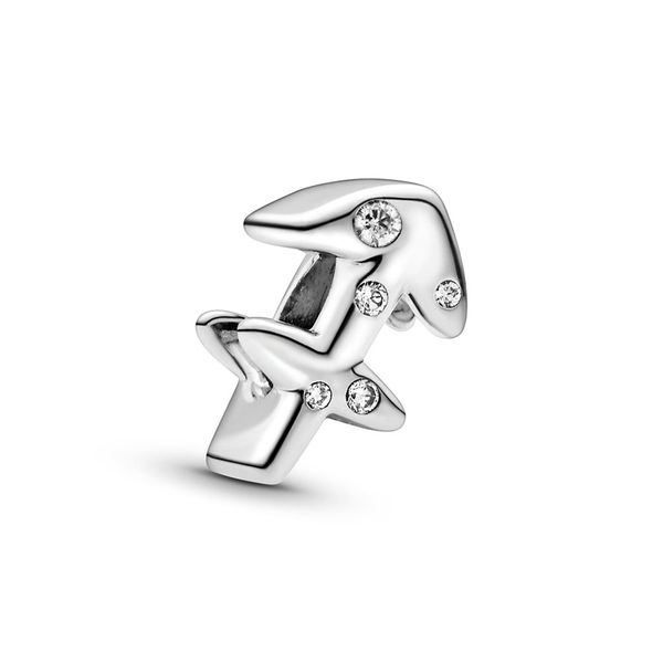 

authentic ale 925 sterling silver sparkling sagittarius zodiac charms beads fit pandora style bracelet for diy fashion jewelry design making, Black