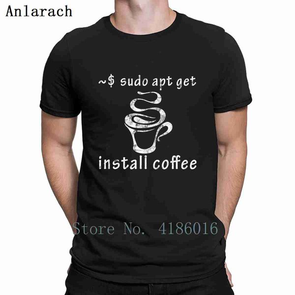 

sudo apt get install coffee t shirt anti-wrinkle summer designing tee shirt unique crew neck natural comical shirt