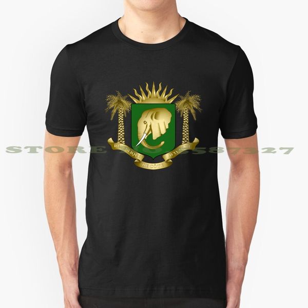 

ivory coast coat of arms cool design t-shirt for men women