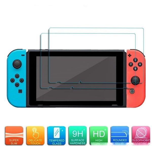 

9h 2.5d ultra clear tempered glass film for nintend switch anti-scratch screen protector cover for switch lite console ns accessories