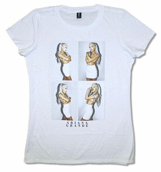 

ariana grande поп коробки девушки юниоры белая футболка новый официальный t-shirt для мужчин / мальчик с коротким рукавом прохладный тис