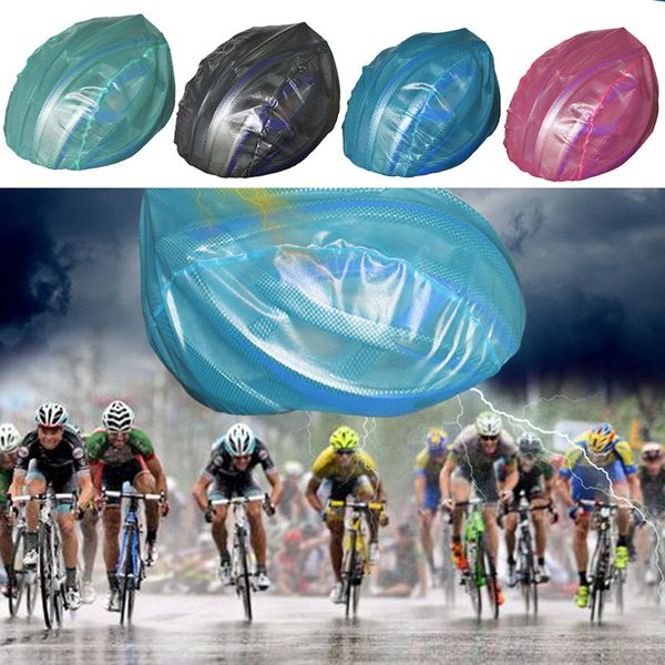 

party favor windproof dustproof waterproof helmet rain cover bike bicycle cycling rainproof ultra-light helmets covers w