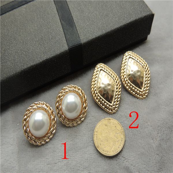 

timeless wonder glam faux pearl statement earrings girl party gorgeous geo gift wedding gown stunning no ear hole gal 3419, Golden;silver