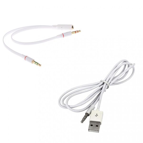 

3,5 мм женский 2 мужской кабель-адаптер + 3,5 мм usb 2.0 мужской кабель преобразователя