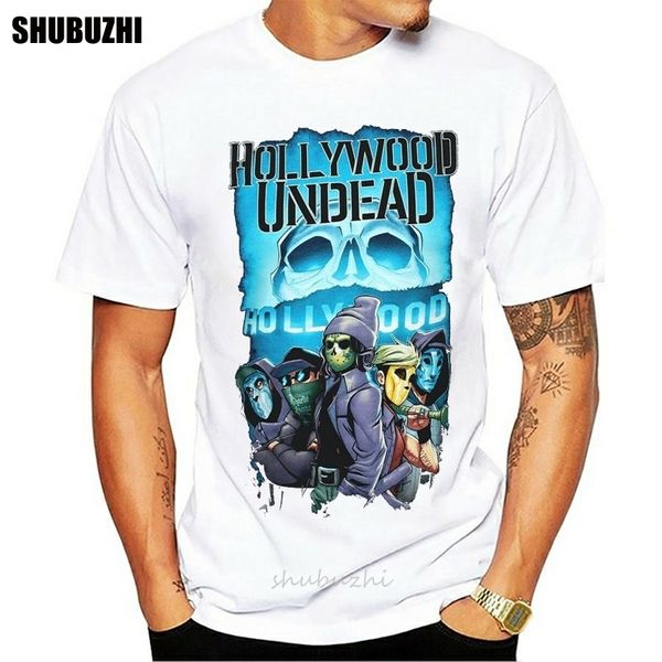 

hollywood undead футболка crew мужского черный gym tee shirt хлопок тенниска мужчины летом мода размер тенниски евро