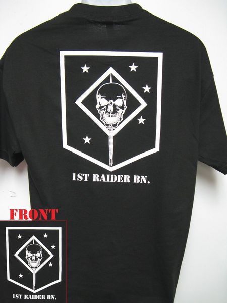 

1st raider bn t-shirt/ usmc/ recon/ force recon/ marsoc/ marine raider
