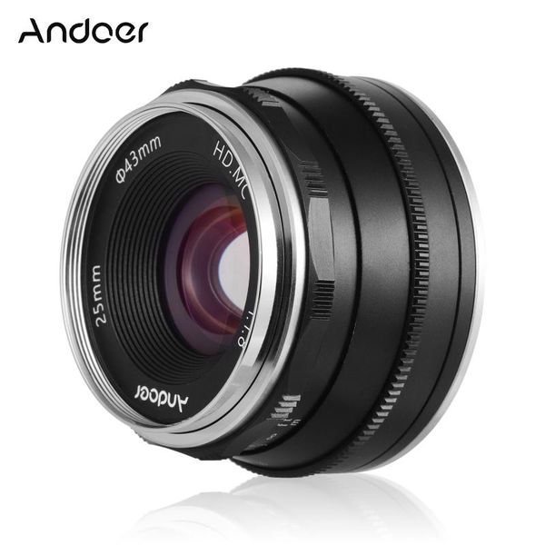 

andoer 25mm f1.8 manual focus lens large aperture compatible with fujifilm fuji x-a1/x-a10/x-t1/x-t10 fx-mount mirrorless camera