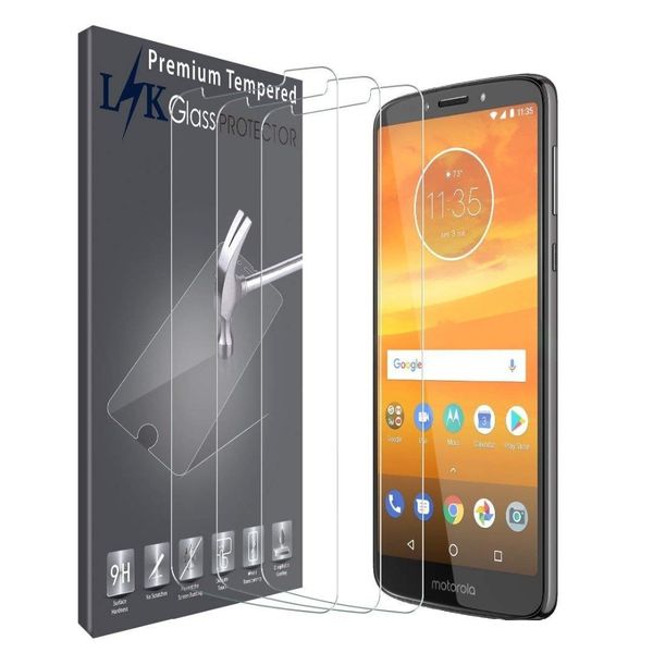 

for [3 pack] moto e5 cruise screen protector, lk tempered glass with moto e5 cruise screen protector