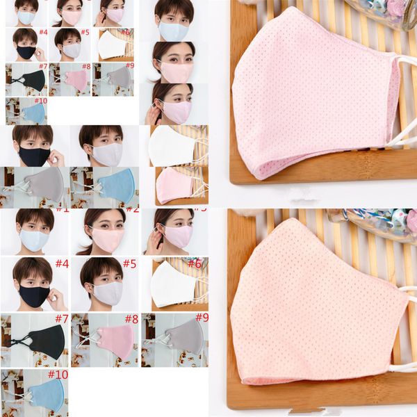 

2021ice summe mask ladies silk face anti dust uv-proof face masks women washable breathable pr wjjt
