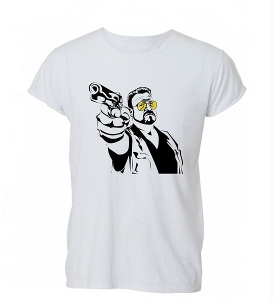 

2019 fashion cotton t-shirt walter gun dude sketch jeff abides t shirt tshirt mens womens gift