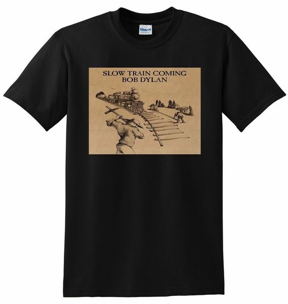 

bob dylan t shirt slow train coming vinyl cover tee