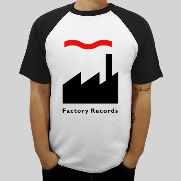 

men tee shirt homme pattern t-shirt new fashion shubuzhi brand tees factory records retro record label fitted cotton poly