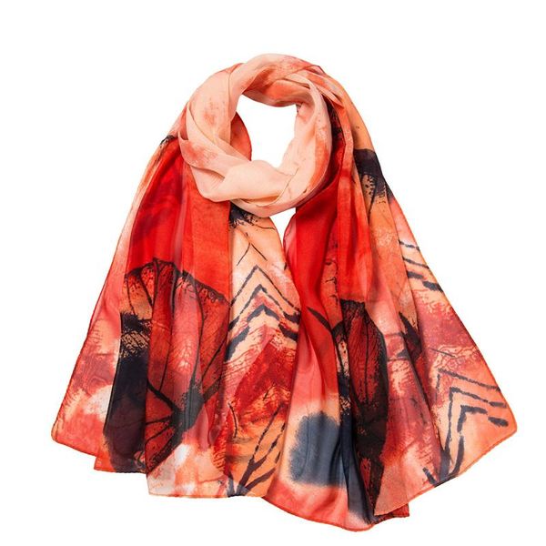 

scarves fashion for women leaves printing long soft wrap scarf ladies shawl, Blue;gray