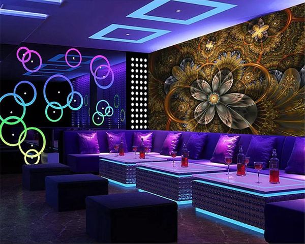 

custom modern wallpaper atmospheric diamond classic papel de parede 3d wallpaper luxury flower ktv bedroom background