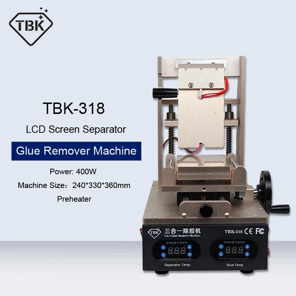 

new tbk-318 3 in 1 vacuum lcd screen separator preheater oca glue remover machine for phone lcd screen refurbish machine