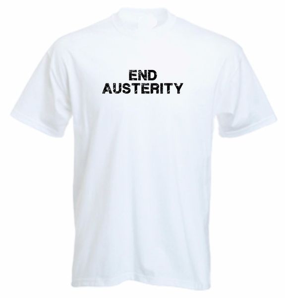 

2019 fashion tees short men t-shirt fashion mens funny end austerity troika political politics jobs t shirt