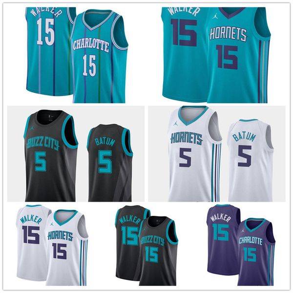 

2020 charlotte walker batum monk swingman city hornets throwback authentic swingman basketball jerseys blue 100% stitched, Black