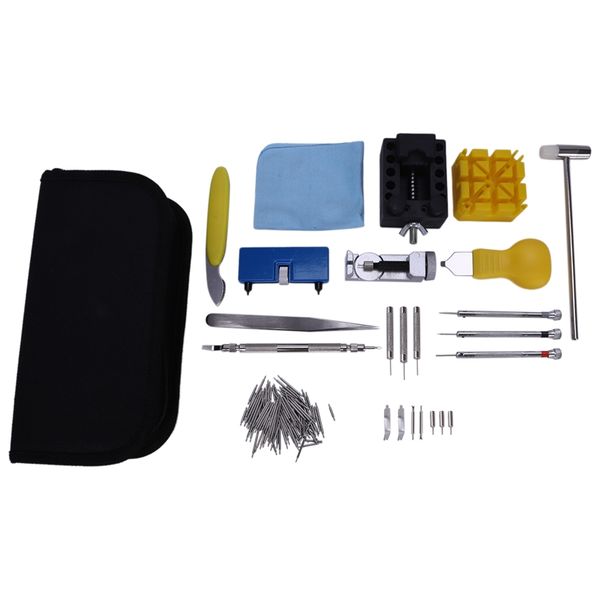 

168 pcs watch repair kit professional spring bar tool set,watch battery replacement tool kit,watch band link pin set with c