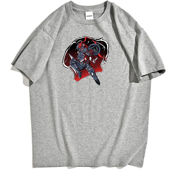 

cool goblin slayer pattern men's t-shirt fashion street fiction brand apparel t-shirts for men retro breathable t shirts men's