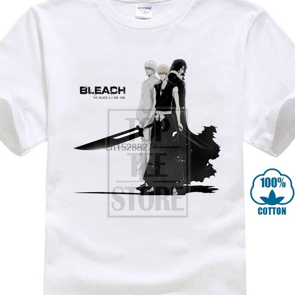 

bleach клинок и ichigo kurosaki холлоу жнец манга аниме tshirt белый